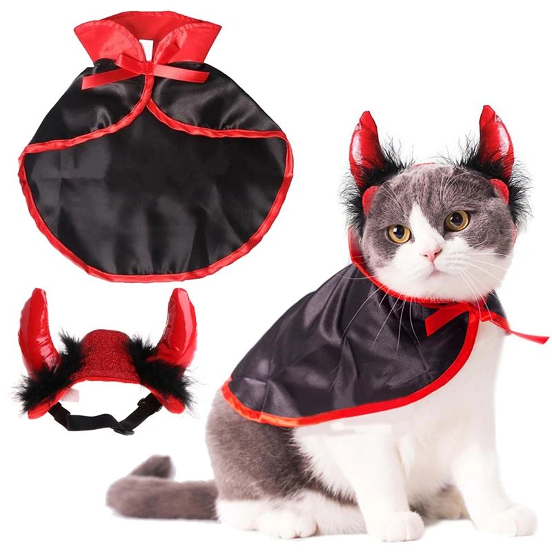 Fantasia de vampiro para gatos e cachorros